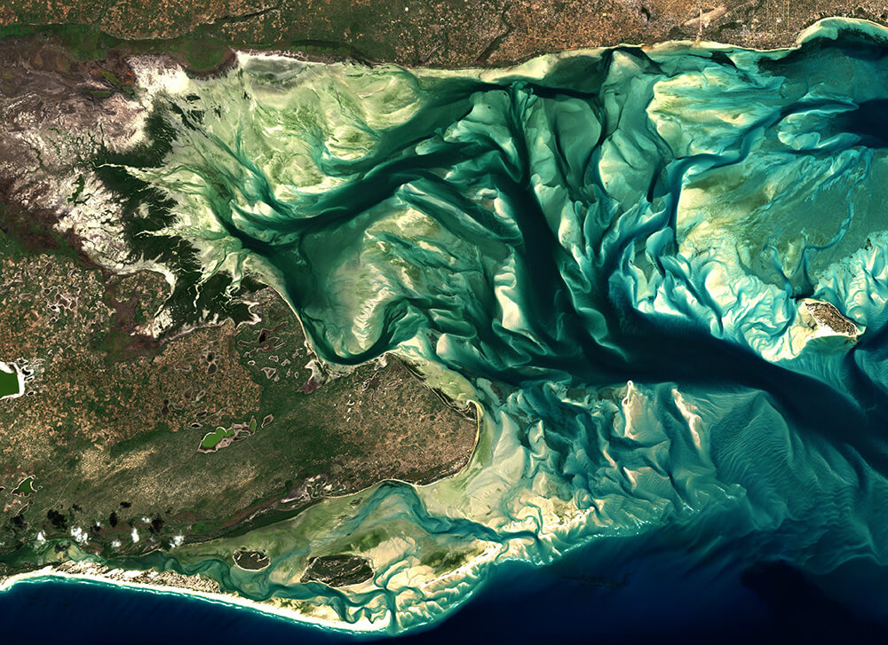 Sentinel-2 image of the Bazaruto Archipelago, Mozambique