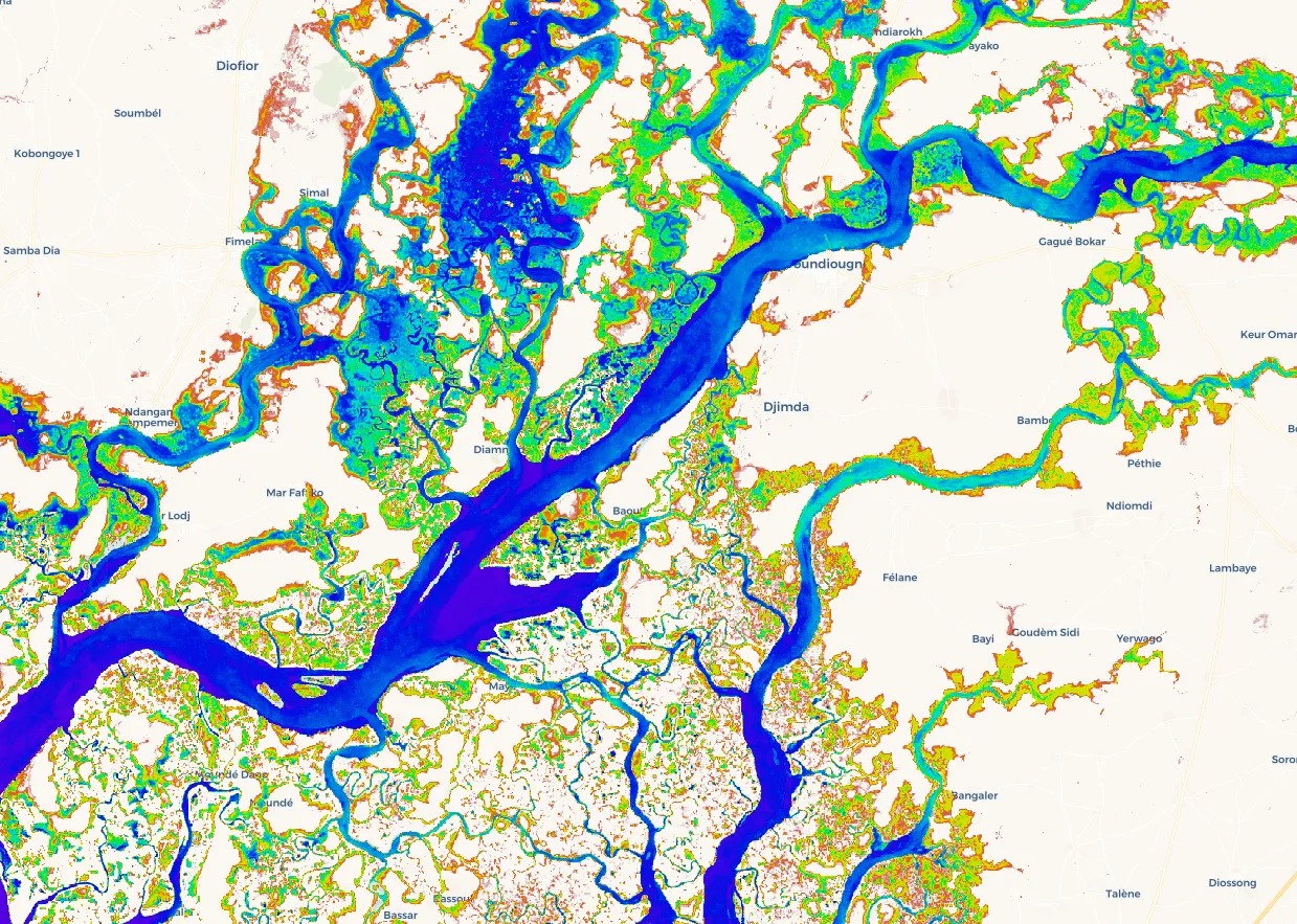 Water Observations from Space (WOfS) Senegal